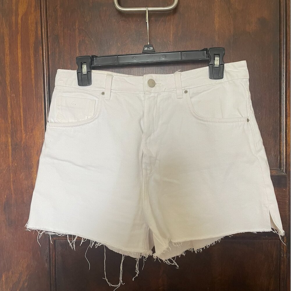 Zara White Jean Shorts